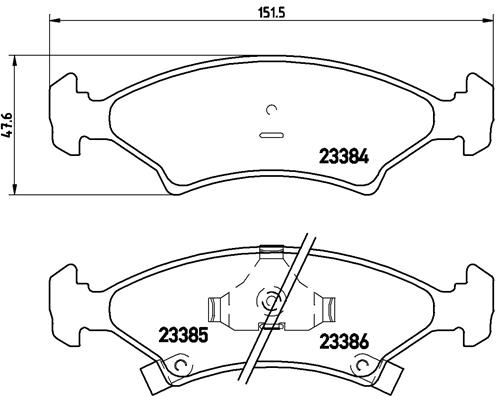 A.B.S. P 30 009 BREMBO Bremsbelagsatz, Scheibenbremse